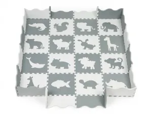 Penová podložka s plotom puzzle suchý bazén 36 kusov