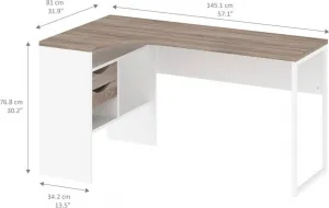 Tvilum Písací stôl Felixa IV matná čierna/dub