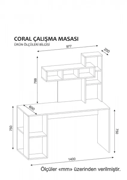 Hanah Home Písací stôl s nástennou policou Coral biela/cordoba