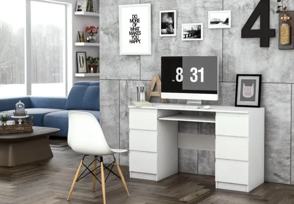 TP Living Písací stôl KUBA biely