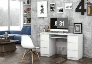 TP Living Písací stôl KUBA biely