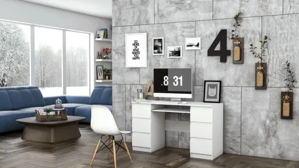 TP Living Písací stôl KUBA biely