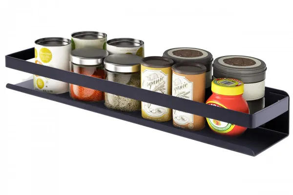 Kúpeľňová polička Megara Loft 50 cm čierna