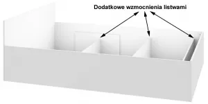 Ak furniture Posteľ CLP 90x200 cm s roštom biela