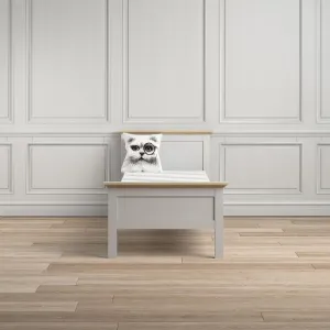 Tvilum Posteľ Provine 90x200 biela/dub