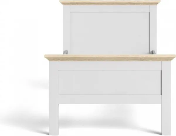 Tvilum Posteľ Provine 90x200 biela/dub