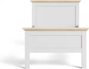 Tvilum Posteľ Provine 90x200 biela/dub
