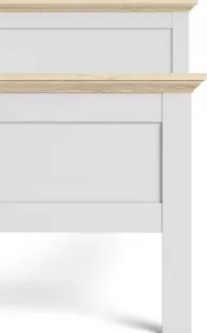 Tvilum Posteľ Provine 90x200 biela/dub