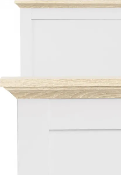 Tvilum Posteľ Provine 90x200 biela/dub