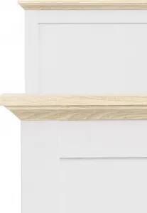 Tvilum Posteľ Provine 90x200 biela/dub