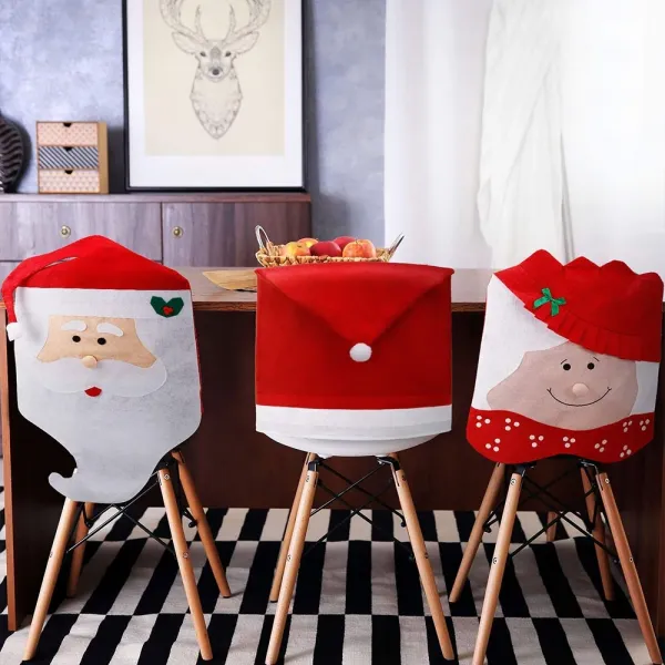 Tutumi Sada 2 ks potahů na židle SANTA červená