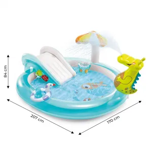 Bazénik Intex® 57165, Gator play center, detský, nafukovací, 201x170x84 cm