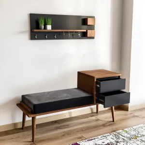 Hanah Home Predsieňová stena Hamra orech/antracit