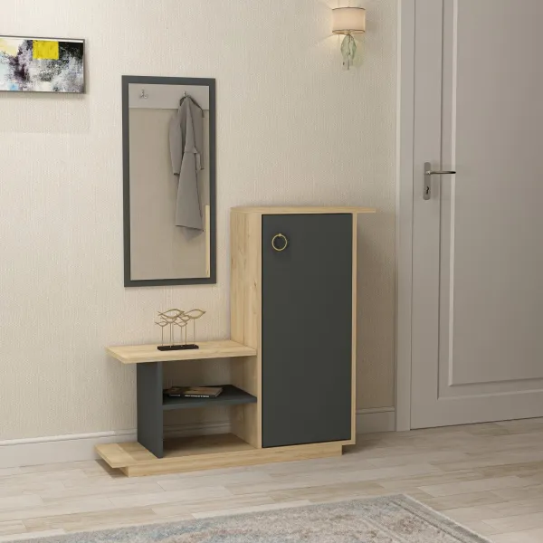 Hanah Home Predsieňová stena Asia dub/antracit