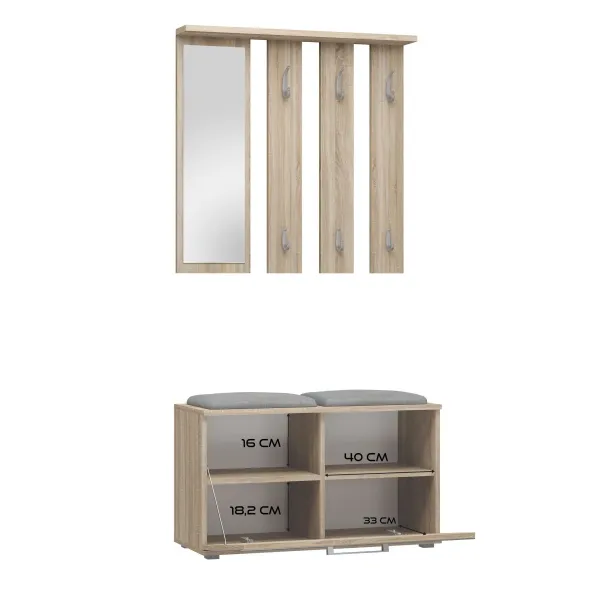 TP Living Predsieňová stena OPAL II dub
