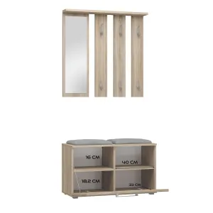 TP Living Predsieňová stena OPAL II dub