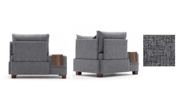 Kreslo / Jednomiestna pohovka Fly Armchair Right - Grey