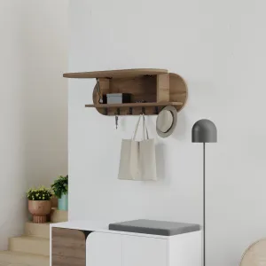 Predsieňový vešiak Houseland Kroma dub tmavý