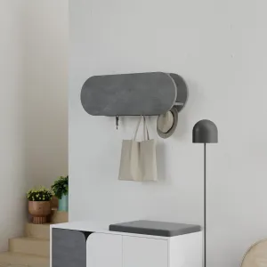 Predsieňový vešiak Houseland Kroma retro sivý