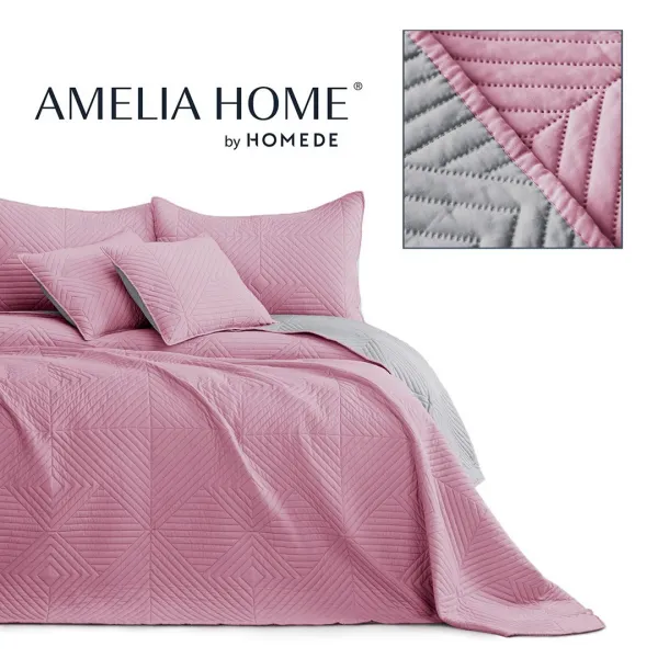 AmeliaHome Prehoz na posteľ Sofia ružový, velikost 220x240