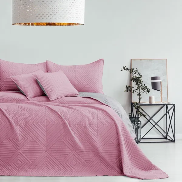 AmeliaHome Prehoz na posteľ Sofia ružový, velikost 220x240