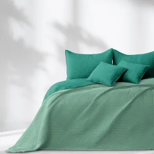 Prehoz na posteľ AmeliaHome Softa zelený, veľkosť 260x280