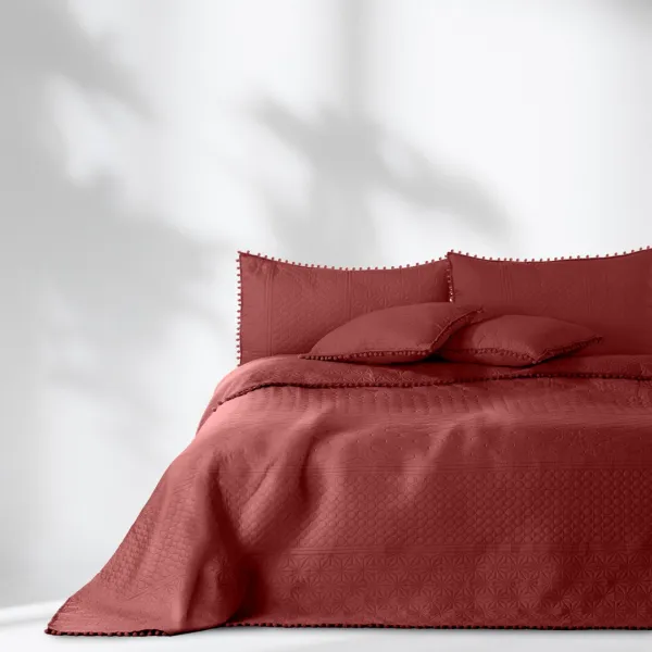 Prikrývka na posteľ AmeliaHome Meadore IV ružová, veľkosť 240x260