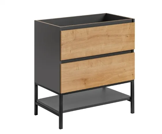 Comad Prídavná polica k nohám skrinky Monako 881 60 cm sivá
