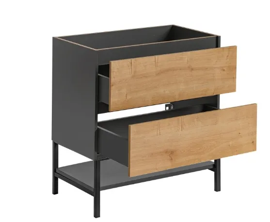 Comad Prídavná polica k nohám skrinky Monako 881 60 cm sivá