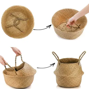 Tutumi Prírodný košík BOHO I bielo-hnedý