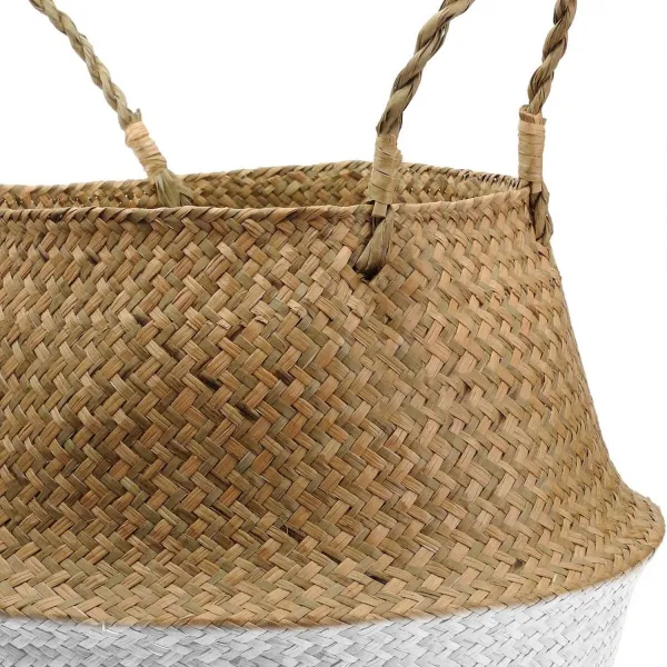 Tutumi Prírodný košík BOHO I bielo-hnedý