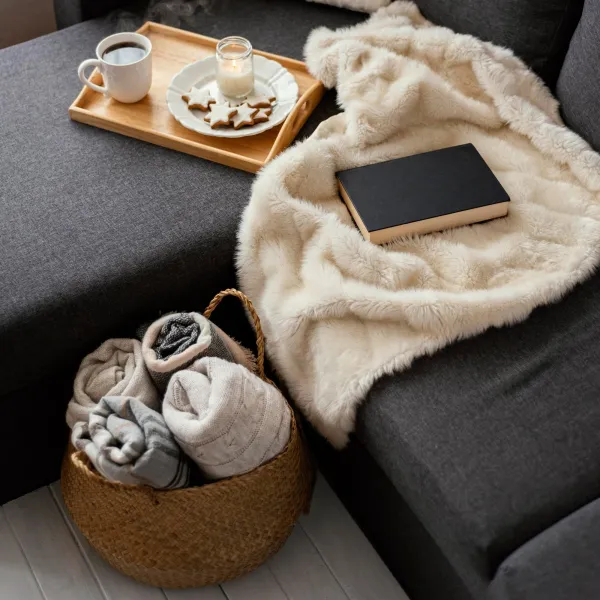 Tutumi Prírodný košík BOHO I bielo-hnedý
