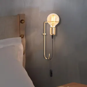Opviq Nástenná lampa Pota zlatá