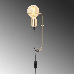 Opviq Nástenná lampa Pota zlatá