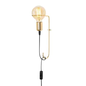 Opviq Nástenná lampa Pota zlatá