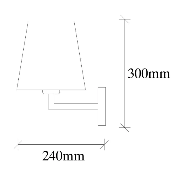 Opviq Nástenná lampa Profil II biela