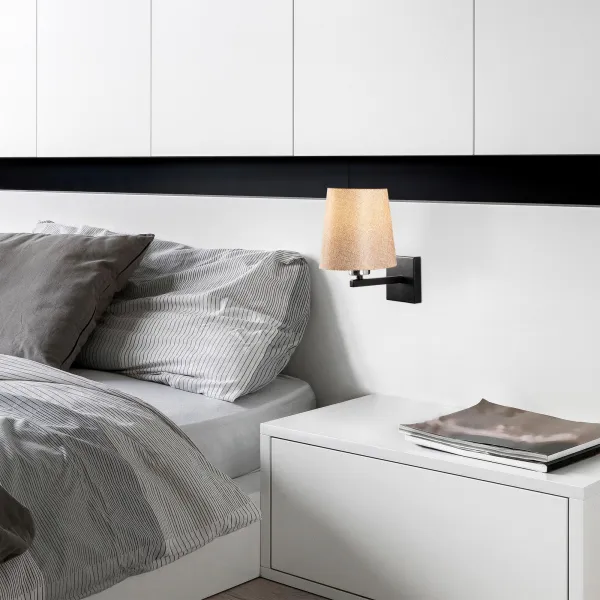 Opviq Nástenná lampa Profil IV krémová/čierna
