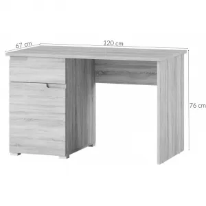 Szynaka Písací stôl Selene 120 cm biely lesk/mat