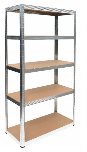 TP Living Rozkladací kovový regál 875kg hnedý