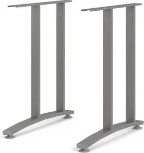 Tvilum Písací stôl Officer 80400/71 150 cm biely/strieborno-šedý