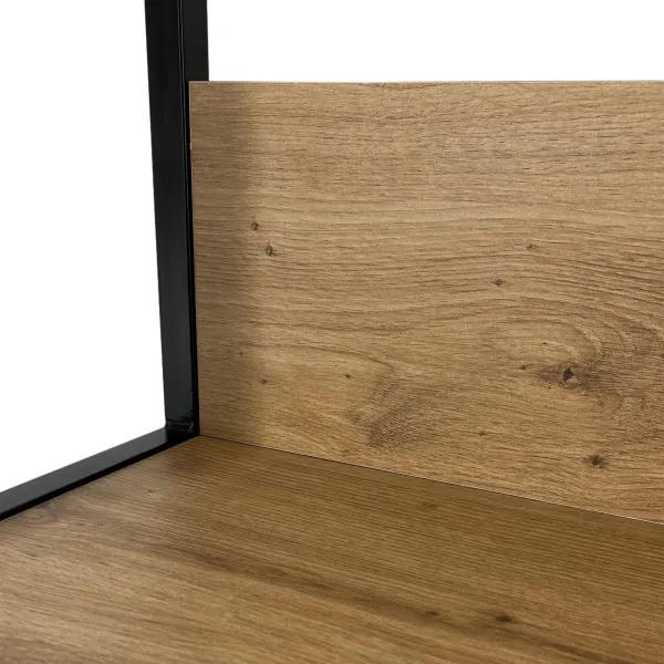 Ak furniture Regál LOFT 70 cm čierna/dub artisan