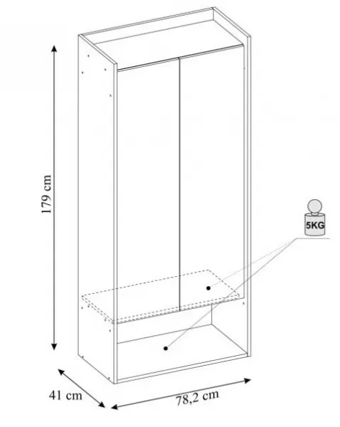 HALMAR Regál MOBIUS 2D prírodný orech