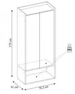 HALMAR Regál MOBIUS 2D prírodný orech