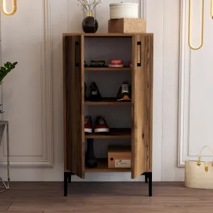 Skrinka na topánky / Botník Prag - Walnut
