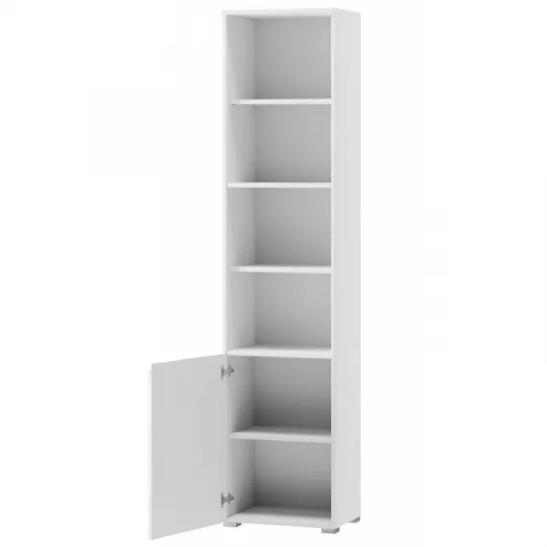 Szynaka Regál Selene 216 cm biely lesk/mat
