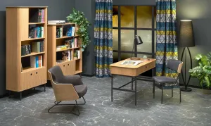 HALMAR Regál Smart REG-2 dub/čierny