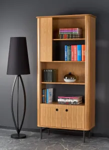 HALMAR Regál Smart REG-1 dub/čierny