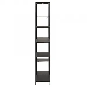 Actona Regál Newcastle 165 cm čierny