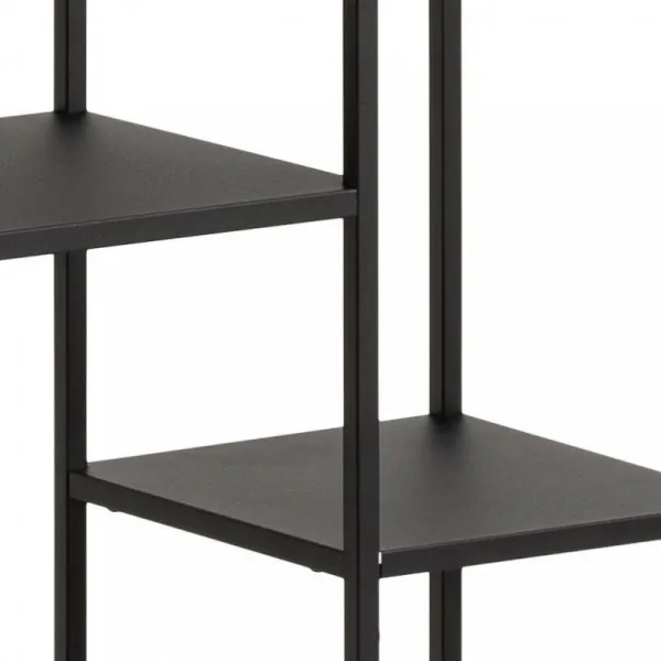 Actona Regál Newcastle 165 cm čierny