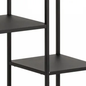 Actona Regál Newcastle 165 cm čierny